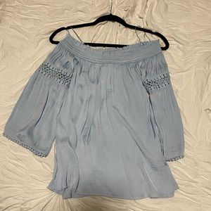 JLO off the shoulder top